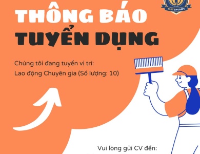 THÔNG BÁO TUYỂN DỤNG LAO ĐỘNG NƯỚC NGOÀI -  VỊ TRÍ  CHUYÊN GIA